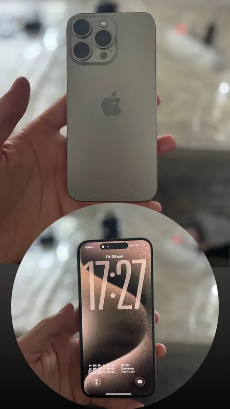 750$  Iphone15ProMax LL/A 256/84 радной — фото 2