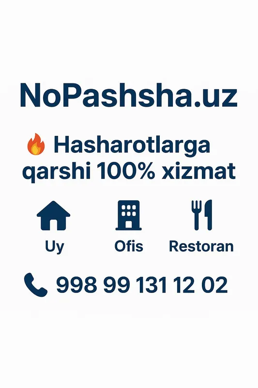 Dezinfeksiya hizmati Toshkent shahar