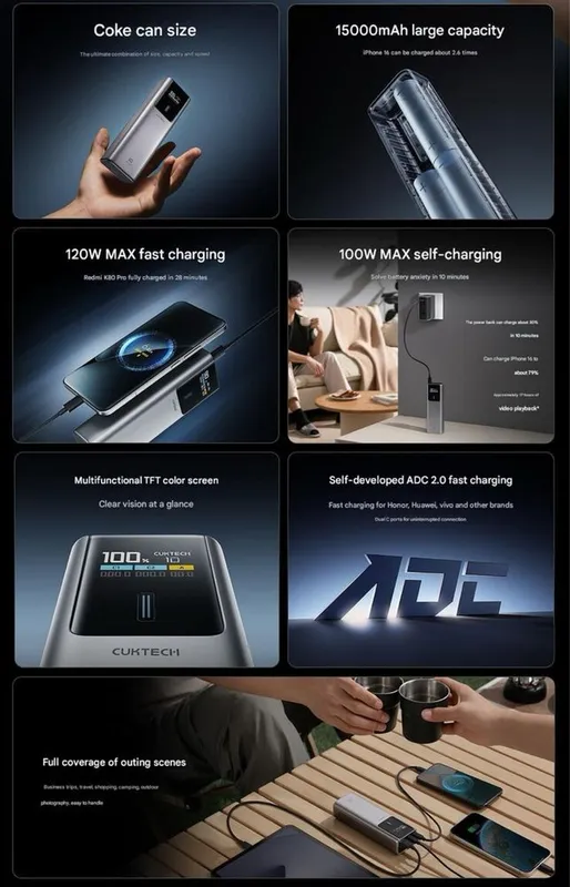 CUKTECH 10 Power Bank Plus zaryadka — фото 1