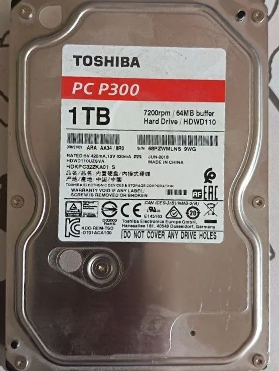 1TB HDD Toshiba, Seagate 4 1TB HDD Toshiba, Seagate 4