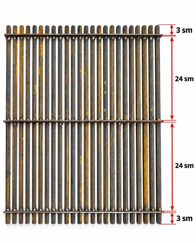 Izgara setka 55×47 sm Mangalda go‘sht 2 Izgara setka 55×47 sm Mangalda go‘sht 2
