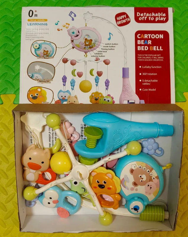 Детский музыкальный мобиль на кроватку Cartoon Bear Bed Bell (0+)