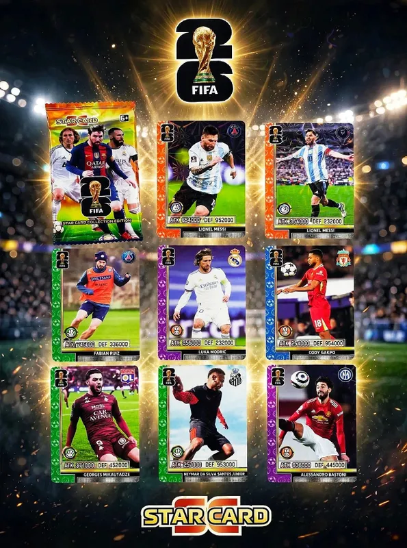 Коллекционные Футбольные Карточки FIFA World Cup 2026. 3 Коллекционные Футбольные Карточки FIFA World Cup 2026. 3