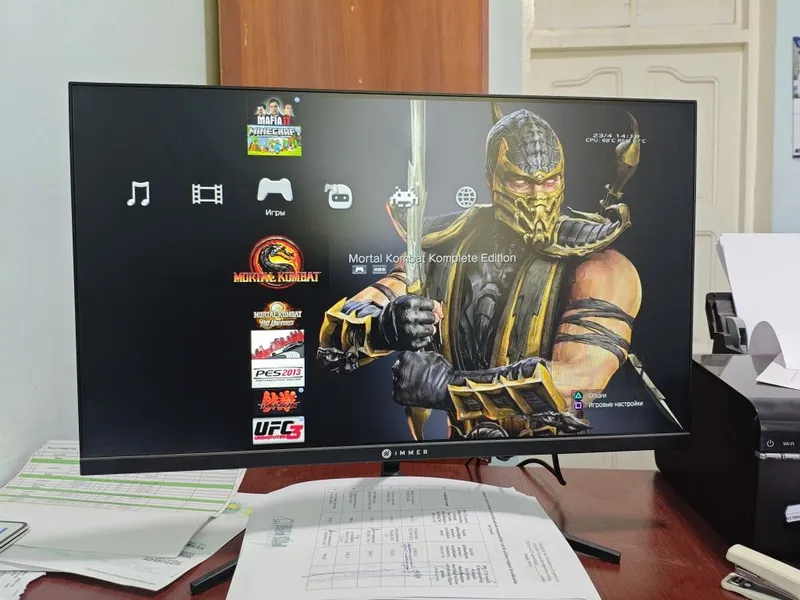 PS3 Slim 4.90 HFW 250gb + 2 ta joystik — фото 2
