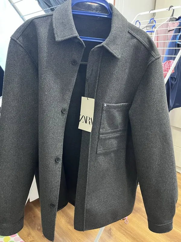 Zara man пиджак как пальто