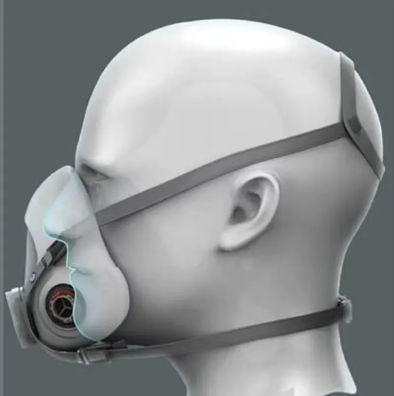 Chang, bo‘yoq va gazdan himoya qiluvchi 6200 respirator niqob 3