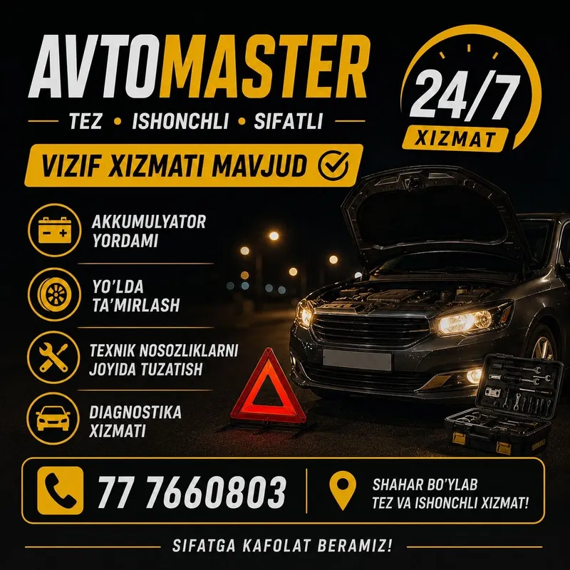 Avtousta avtovizif xizmati avtomobil tuzatish