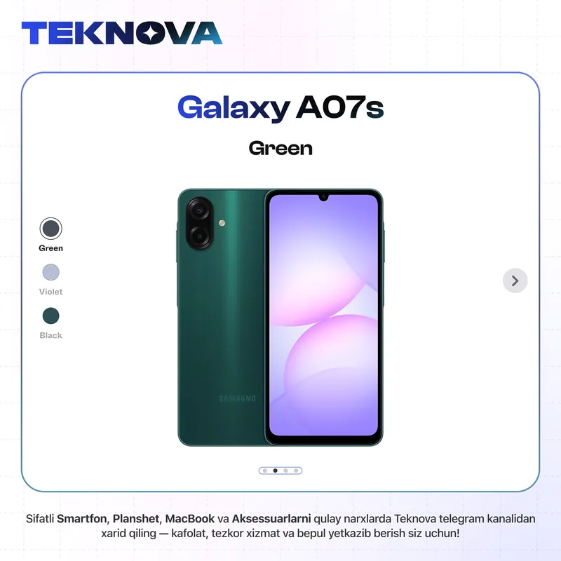 Samsung Galaxy A07 S / Yetkazib berish bepul! 2
