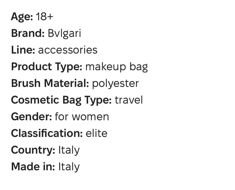 BVLGARI Beauty Bag | Косметичка Bvlgari - Мелора — фото 3