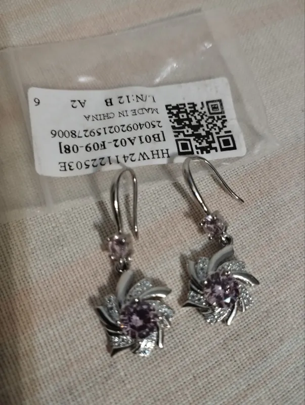 Серьги серебро 925 проба