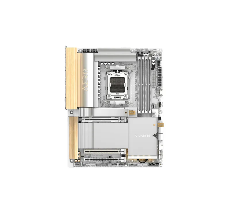- Материнская плата MB Gigabyte AMD AM5 X870E AERO X WOOD DDR5 1