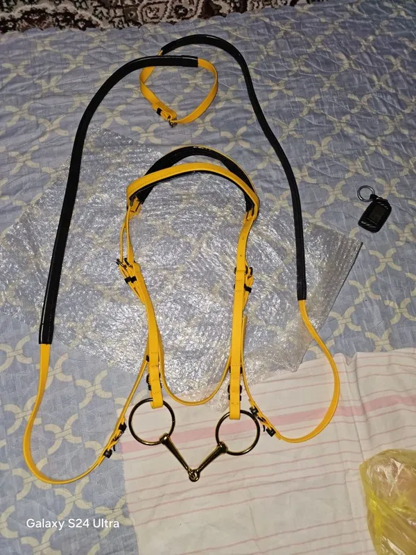 Уздечка для лошади юган jugan ot anjomlari uchun pvc kojadan toy