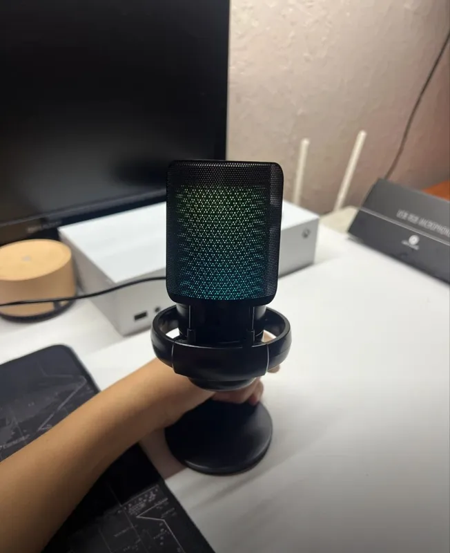 Микрофон для компьютера, отличное состояние, идеальный, RGB-подсветка 1 Микрофон для компьютера, отличное состояние, идеальный, RGB-подсветка 1