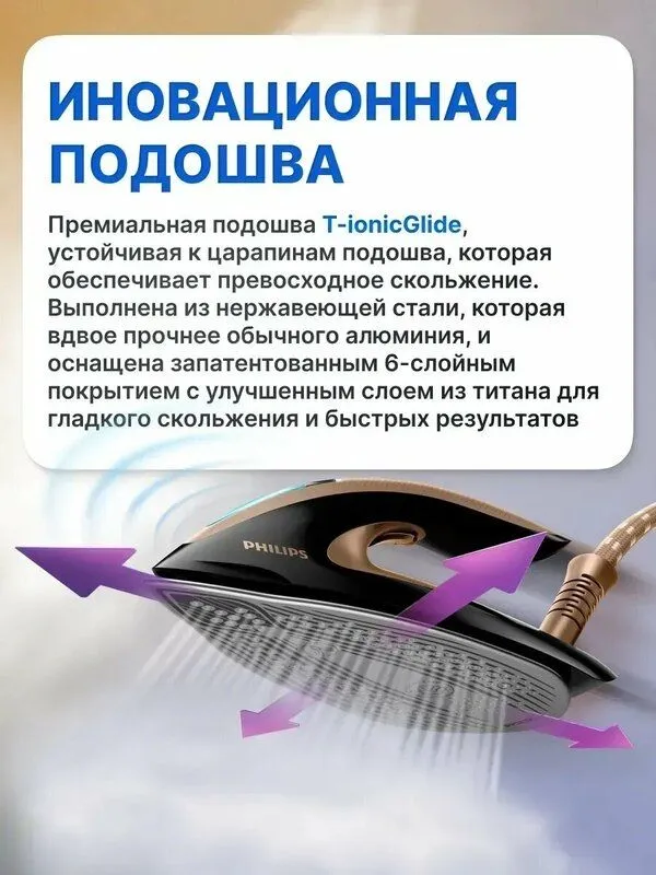 Парогенератор Philips PerfectCare Elite Plus GC9682/80, черный 3 Парогенератор Philips PerfectCare Elite Plus GC9682/80, черный 3