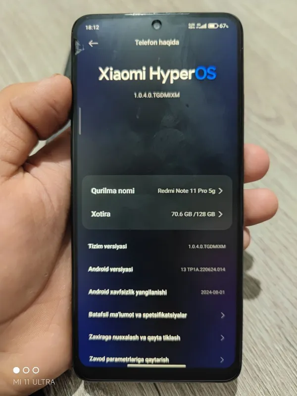 Redmi note 11 pro
