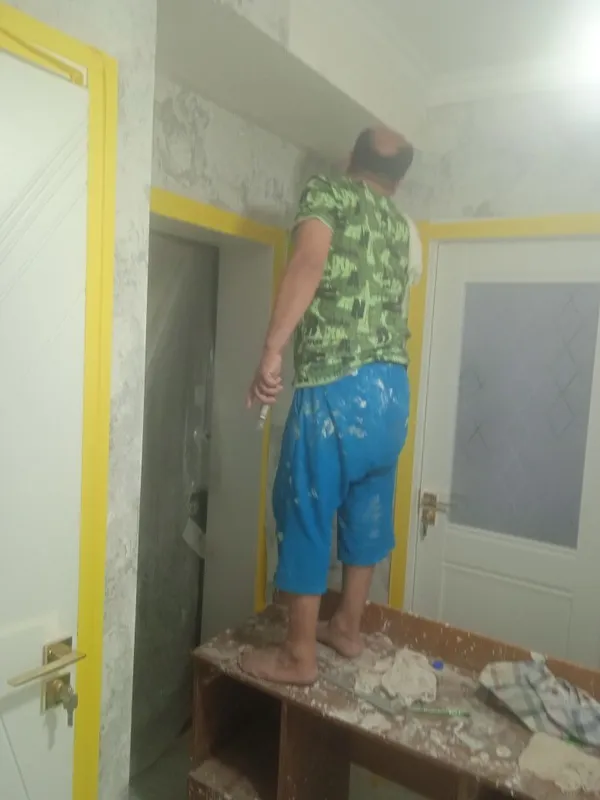 Поклейка обоев обой ламинат oboy laminat imulsya эмульсия косметическ — фото 2