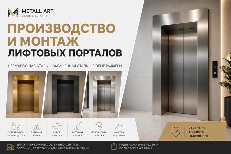 Производство лифтовых порталов | Любые размеры | Монтаж