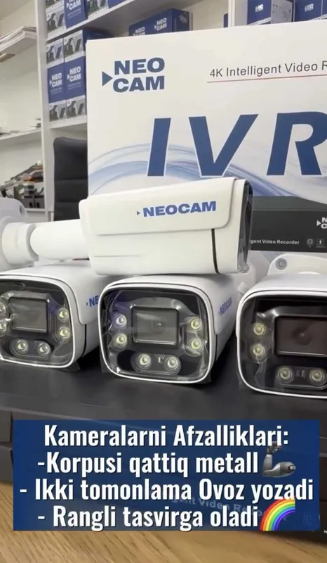 4 ta kamera ovoz yozadi tunda rangli tasvir ustanovkasi ichida — фото 2