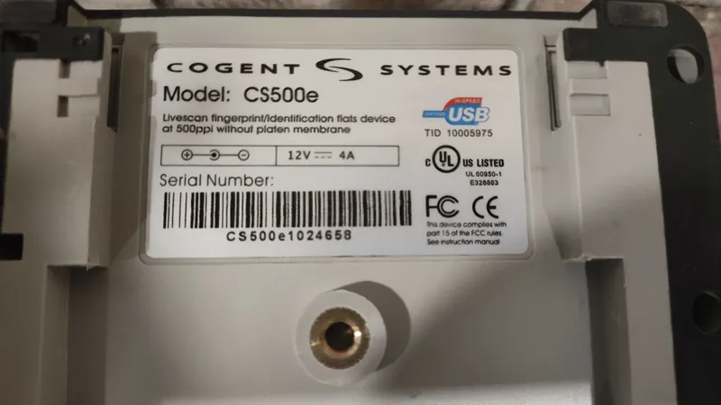 сканер отпечатка пальцев проф-ный Cogent CS500e Biometric Scanner 5 сканер отпечатка пальцев проф-ный Cogent CS500e Biometric Scanner 5