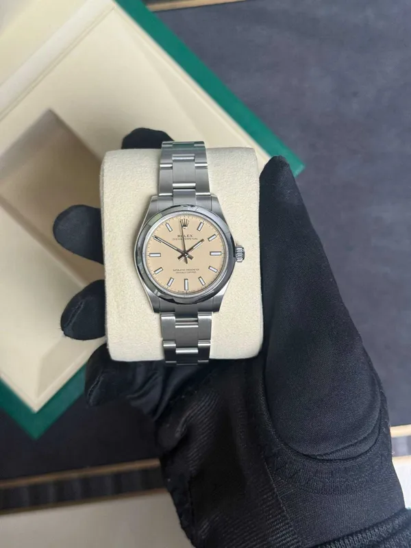 NEW Rolex Oyster Perpetual 31mm Steel beige 4