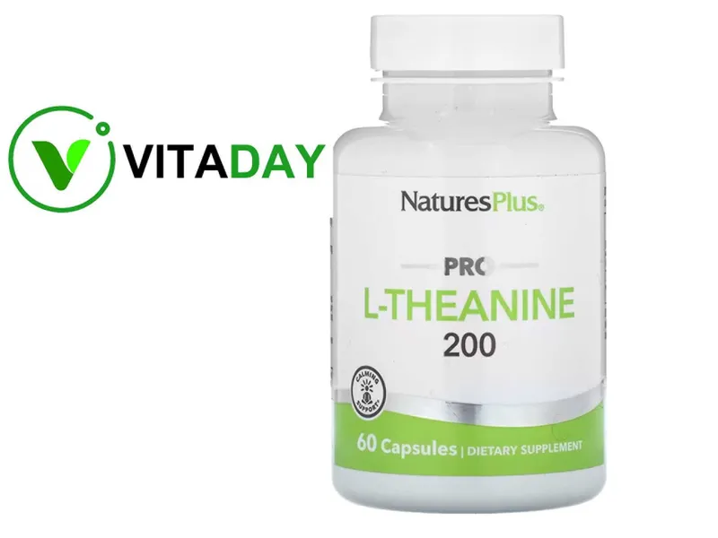 NaturesPlus Pro L-Theanine Pro L-теанин 200 мг l teanin NaturesPlus Pro L-Theanine Pro L-теанин 200 мг l teanin