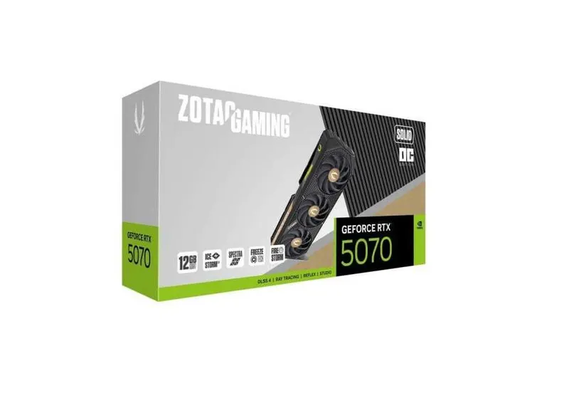 ;Видеокарта ZOTAC SOLID RTX5070 12GB GDDR7 ;Видеокарта ZOTAC SOLID RTX5070 12GB GDDR7