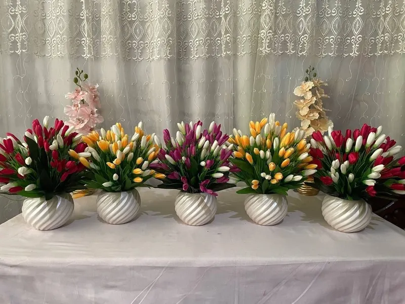 Suniy gullar xona mehmonxona restoran uchun