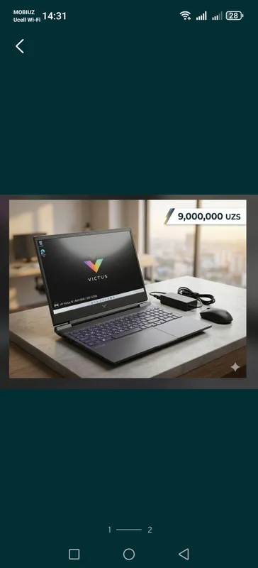Victus by HP Laptop 16-e0126ur xotira (RAM): — фото 1