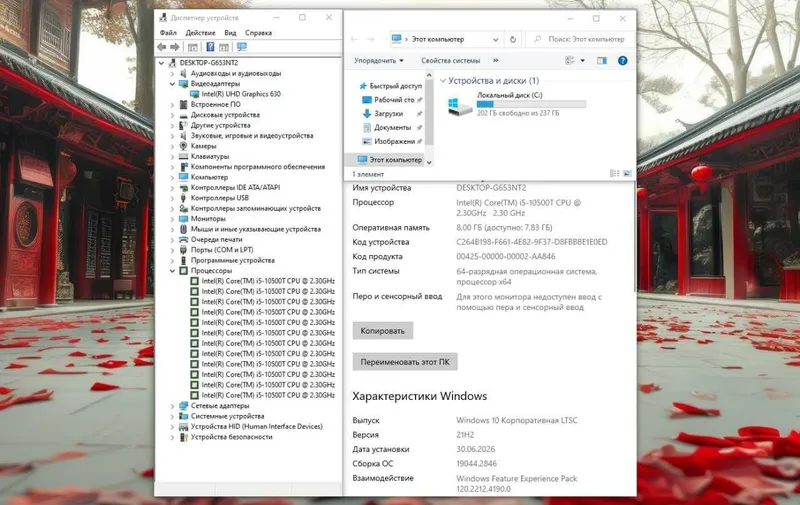Monoblok FACECOM 24 FHD iPS/ i5 10500 / 8GB / SSD 256GB ARZON Manablok 5