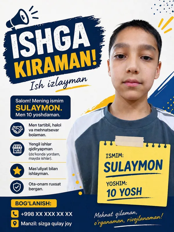 ish izlayapman
