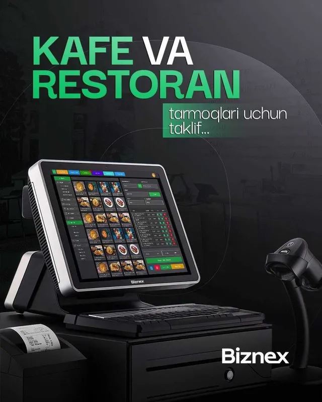 POS tizimi. Kafe, restoran va fast food tarmoqlari uchun.