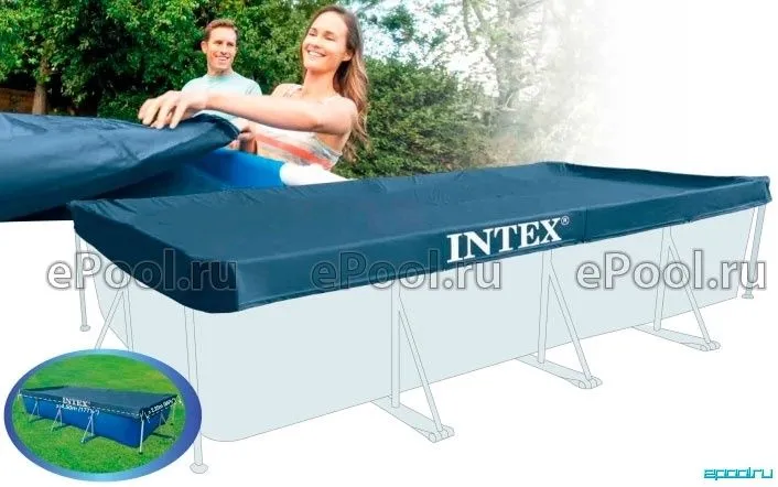 Тент для бассейнов Intex Rectangular Frame — фото 7