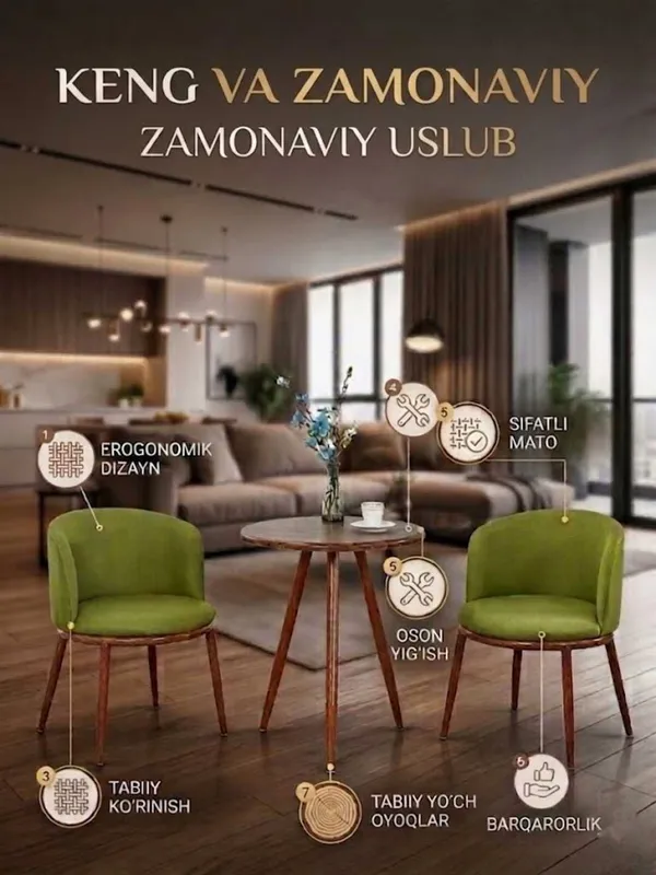 Stol va 2ta kreslo komplekt ! Стол ва 2 та кресло комплект!