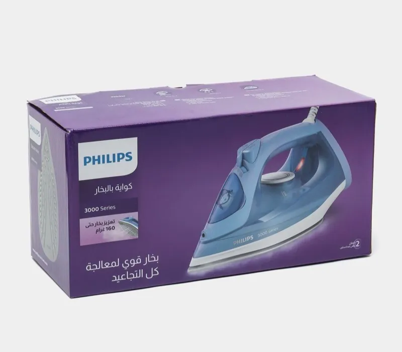 Philips DST3020/30 dazmoli, quvvati 2200 Vt, keramik taglik, bug‘ zarbasi tezligi 3