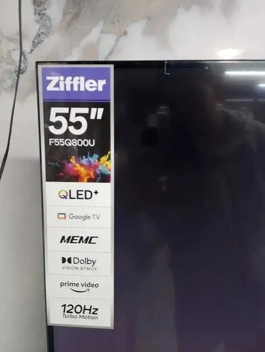 Телевизор Ziffler 55 QLED 4К SMART Google TV 120Hz доставка бонус — фото 4