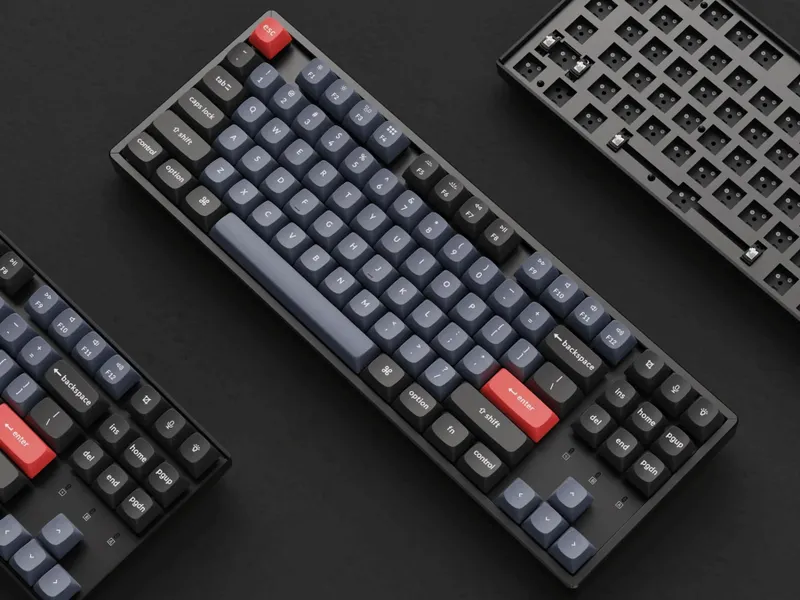 Беспроводная игровая механическая клавиатура Keychron K8 Pro (Hot Swap, LED-подсветка, синие свитчи) — фото 2