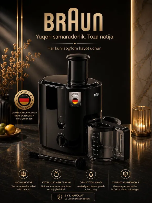 Braun J300 шарбат чиқаргич