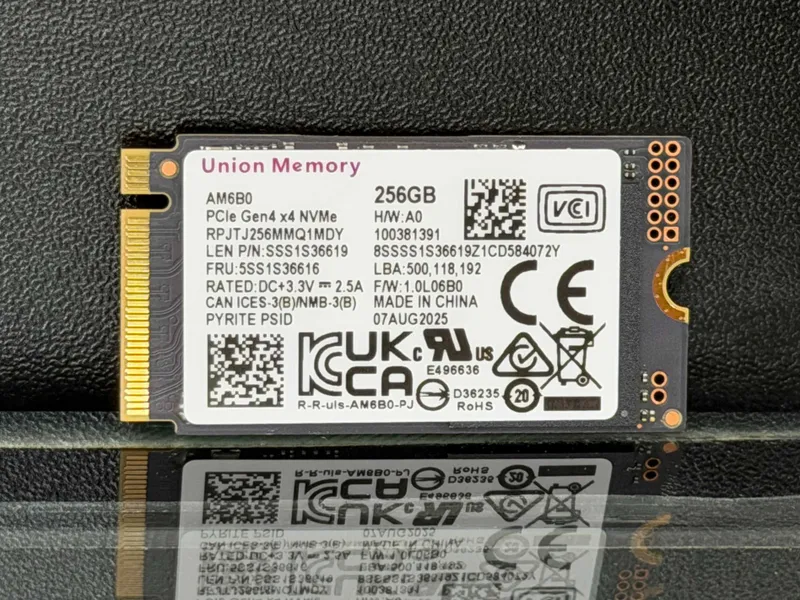 M2 NVME Union Memory 256 GB Gen4x4 NEW
