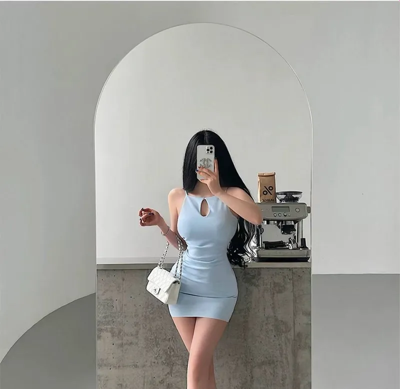 Moviy mini ko‘ylak 2