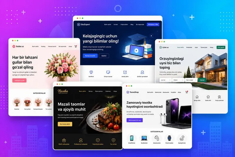 Saytlar, telegram bortlar, mini apps yaratish xizmati 1