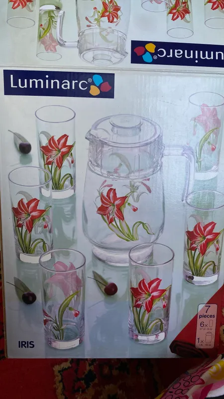 Графин Luminarc, 1 кувшин, 6 стакан.