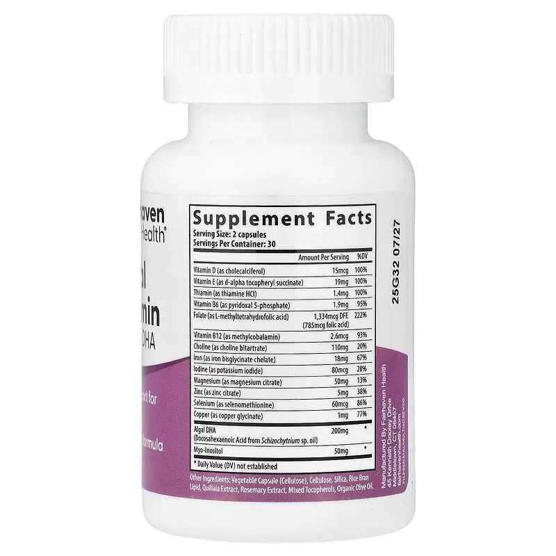 Fairhaven Health Prenatal Multivitamin мультивитаминный комплекс — фото 2