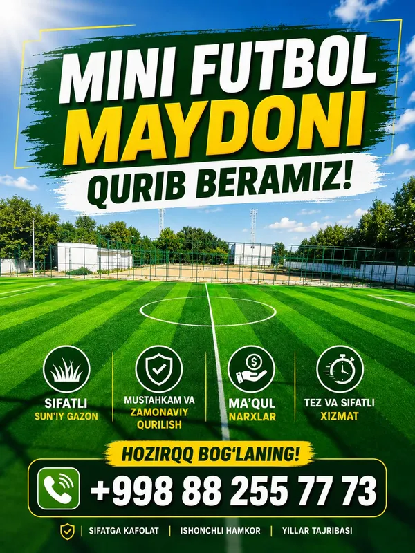 mini futbol qurish xizmati