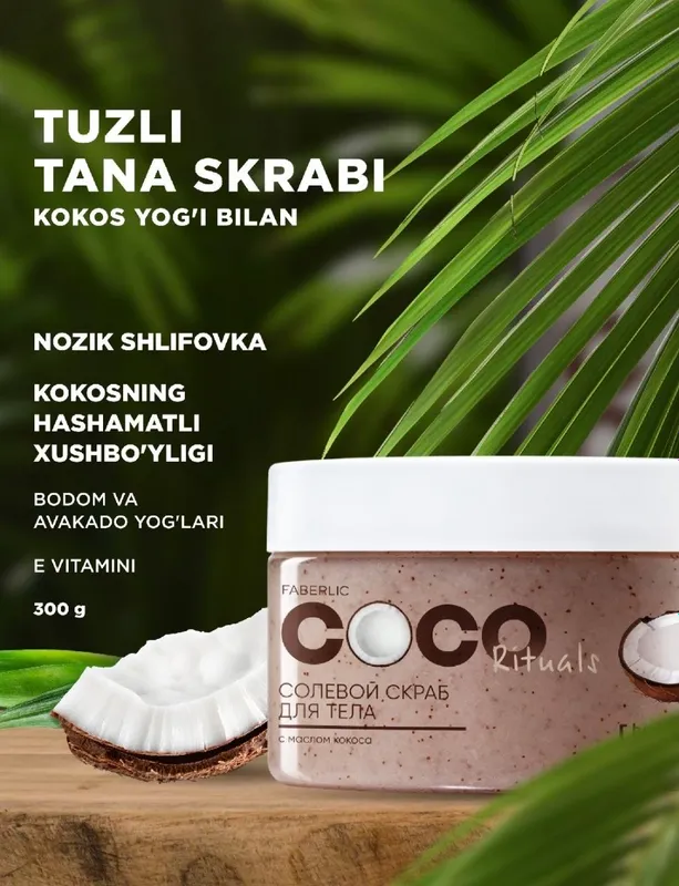 Tana uchun tuzli skrab