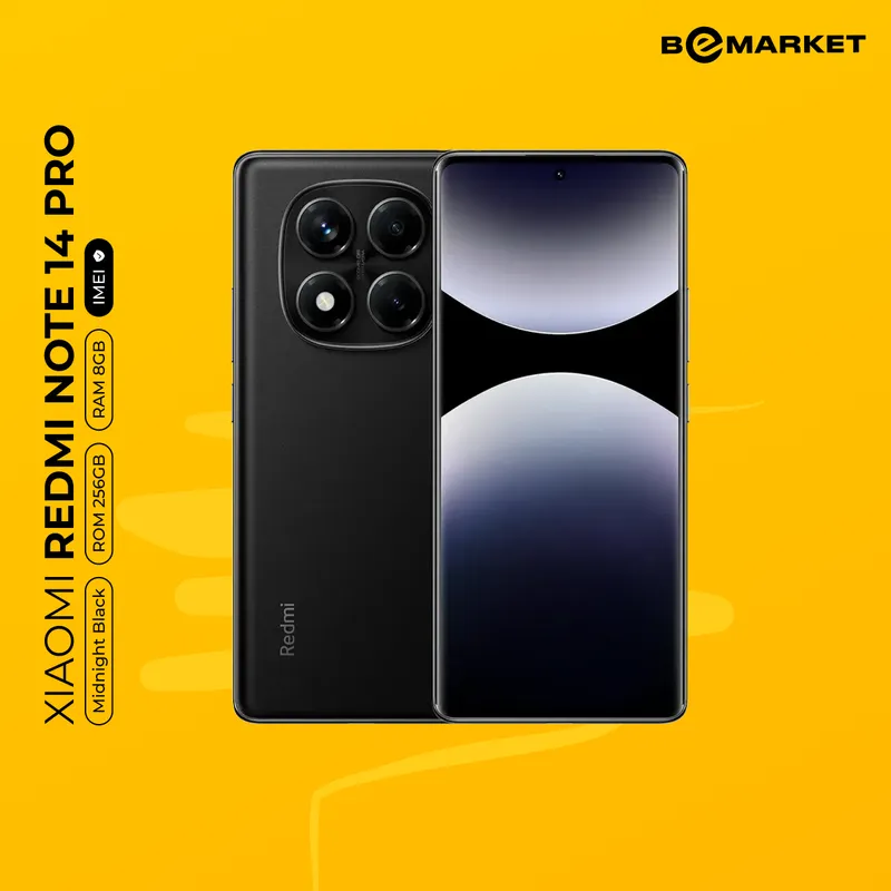 Redmi Note 14 Pro, Midnight Black, 8/256 GB