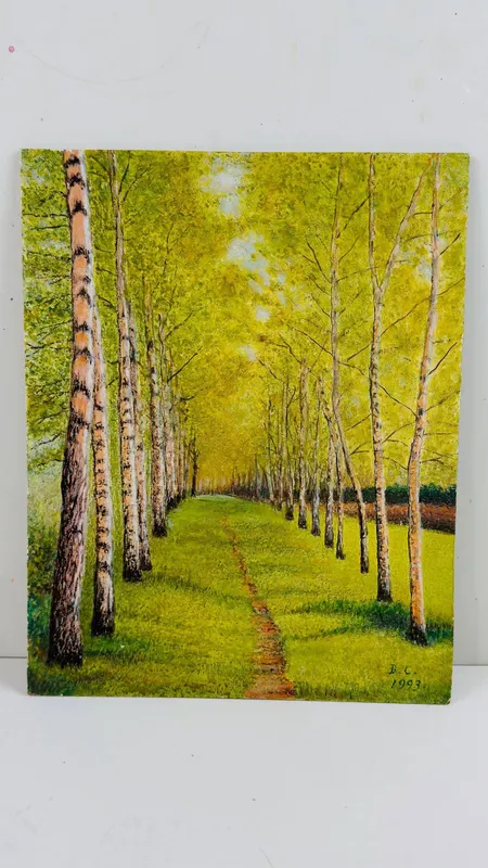 картина Оргалит масло автор В.С. 1993 г. 24×30 см картина Оргалит масло автор В.С. 1993 г. 24×30 см