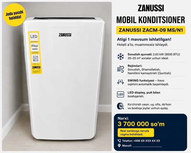 Zanussi mobil konditsioneri