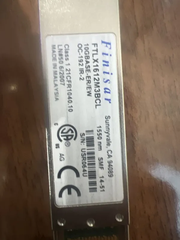 Finisar FTLX1612M3BCL XFP 10GBASE-ER 40km 10G оптический модуль 3