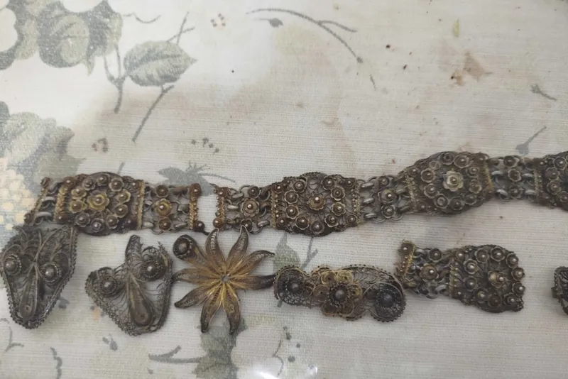 Продам старинный серебряный женский пояс 3