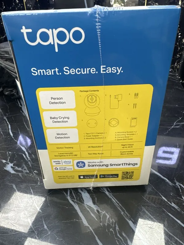 TAPO C211 2K Resolution Pan/Tilt Home Security Wi-fi Camera 3MP 360gra — фото 2